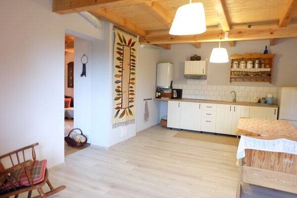Foto van Cottage in Mazurië bij Zandstrand - Vakantiehuis in Zełwągi - Kitchen