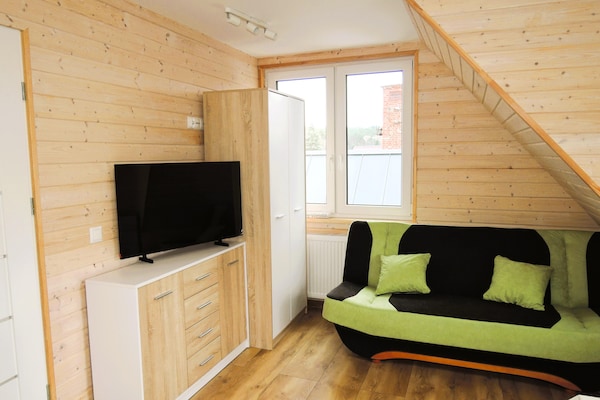 Foto van Appartement in Wisełka met een groot terras - Vakantiehuis in Wisełka - BedRoom