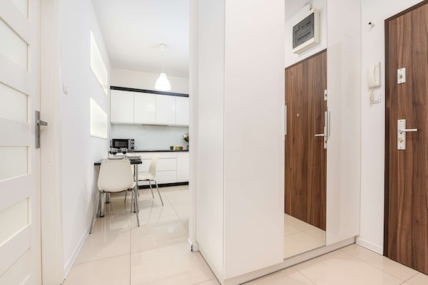 Foto van Gezellig appartement vlakbij Manufaktura - Vakantiehuis in Łódź - Kitchen