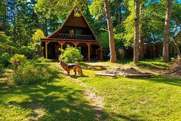 Foto van Geweldig vakantiehuis midden in de natuur en direct aan het meer, Natac Wielka - ExteriorSummer