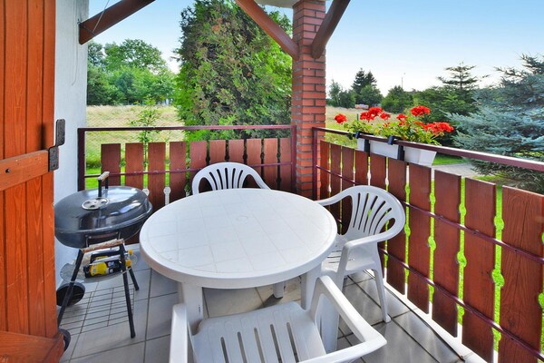 Foto van Comfortabel vakantiehuis met privétuin - Vakantiehuis in Wicie - TerraceBalcony