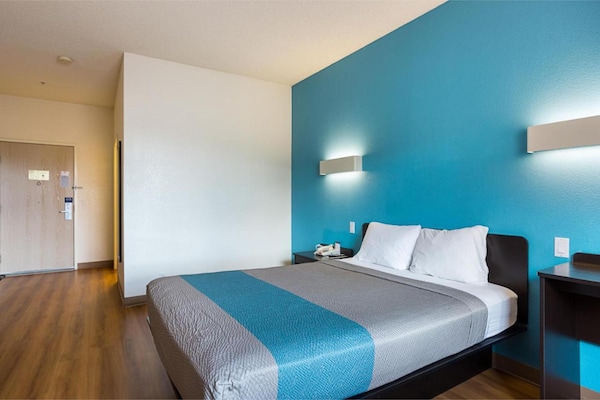 Foto van 1 tweepersoonsbed|mobiliteit|bad|nsmk - Vakantiehuis in Page - BedRoom